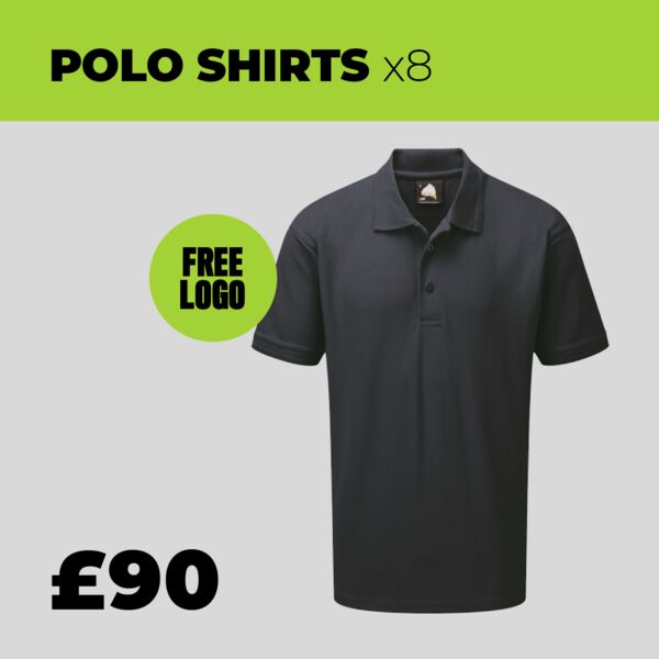 8 x Best Quality Workwear Polo Shirt Bundle:  Thumbnail