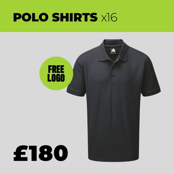 16 x Best Quality Workwear Polo Shirt Bundle:  Thumbnail