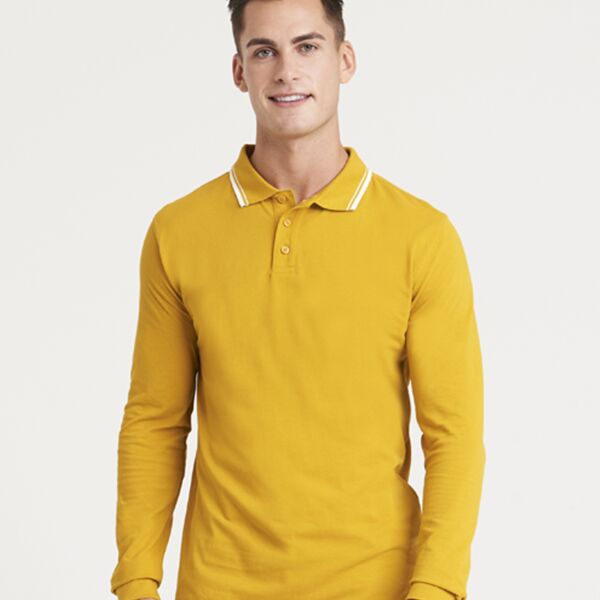 AWDis L/S Tipped 100 Polo Thumbnail