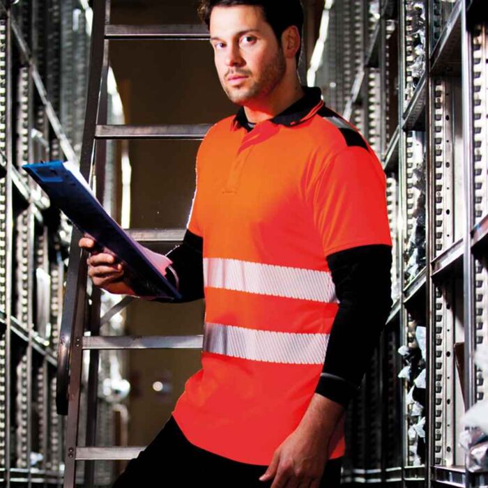 Portwest PW3 Hi-Vis Polo Shirt Thumbnail