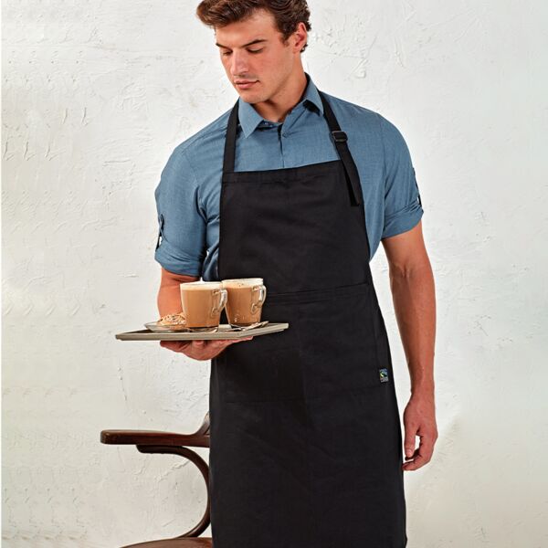 Premier Fairtrade Certified Organic Cotton Bib Apron Thumbnail