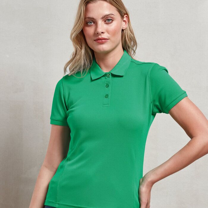 Premier Women's Coolchecker plus piqué polo with CoolPlus® Thumbnail